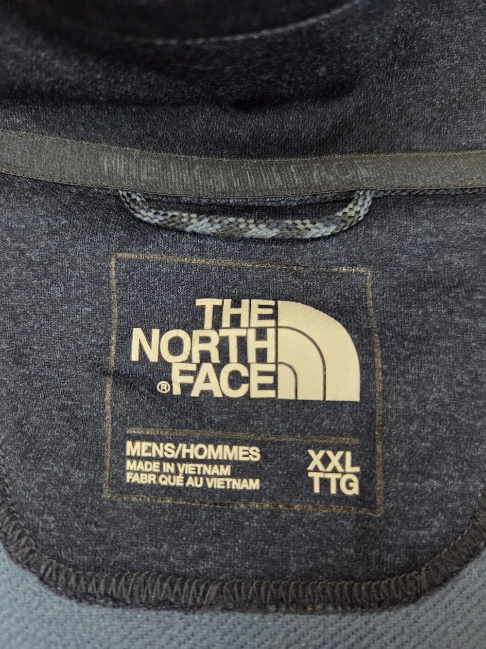 The North Face 1/4 Zip Pullover Sweatshirt Men's 2XL Blue Fleece Long Sleeve